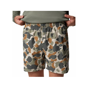 Columbia Men's PFG Rambler Swim Trunks Fossil Deltahunter Camo XL - Columbia