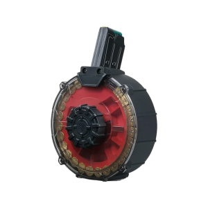 Black River Manufacturing Magazine MKA 1919, Iver Johnson Stryker 12 Gauge 30-Round Drum Polymer Black and Red - Black River Manufacturing