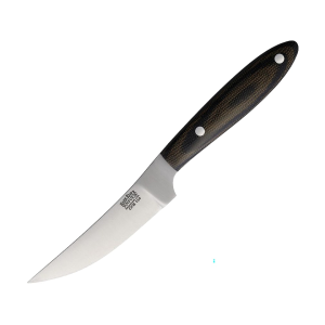Bark River Knives Bitter Root Caper Fixed Blade Knife 3.25" Caping 154CM Satin Blade Canvas Micarta Handle Black/Green - Bark River Knives