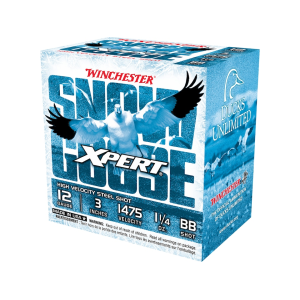 Winchester Xpert Snow Goose Waterfowl 12 Gauge Ammo 3 BB Steel Shot 1-1/4 Oz Box Of 25 chester Xpert Snow Goose Waterfowl 12 Gauge 3 BB Steel Shot 1-1/4 Oz Box Of 25 Ammo