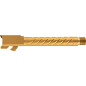 BALLISTIC ADVANTAGE Threaded Barrel for Glock 17 Gen 5 9mm Luger Gold Spiral Fluted