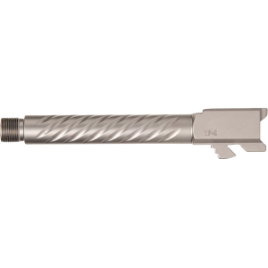 BALLISTIC ADVANTAGE Threaded Barrel for Glock 17 Gen 5 9mm Luger Gray Spiral Fluted