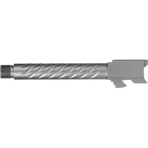 BALLISTIC ADVANTAGE Threaded Barrel for Glock 17 Gen 3-4 9mm Luger Gray Spiral Fluted