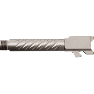 BALLISTIC ADVANTAGE Threaded Barrel for Glock 19 Gen 3-5 9mm Luger Gray Spiral Fluted