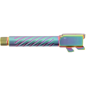 BALLISTIC ADVANTAGE Threaded Barrel for Glock 19 Gen 3-5 9mm Luger Iridescent Spiral Fluted