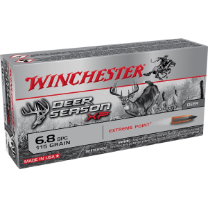 chester Deer Season XP 6.8mm Remington SPC 115 Grain Winchester Extreme Point Polymer Tip Box Of 20 Ammo
