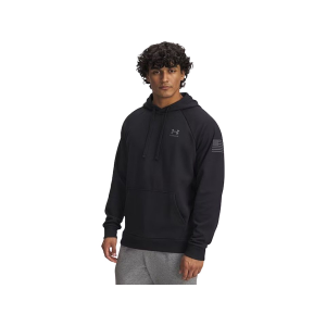 UNDER ARMOUR Men's Freedom Flag Hoodie Black/Castlerock XL