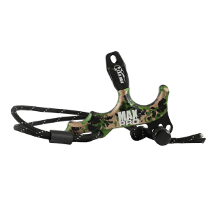 T.R.U Ball Max Pro Plus 4 Finger Handheld Thumb Bow Release Camo With Lanyard - T.R.U. Ball