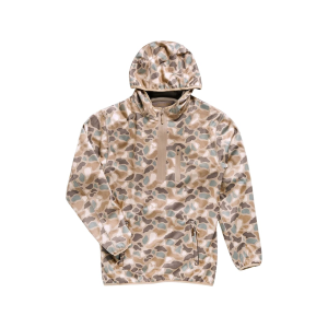 Burlebo Men's Duke Tech Quarter Zip Hoodie Pintail Camo XL - Burlebo