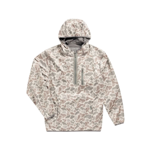 Burlebo Men's Duke Tech Quarter Zip Hoodie Classic Deer Camo Large - Burlebo