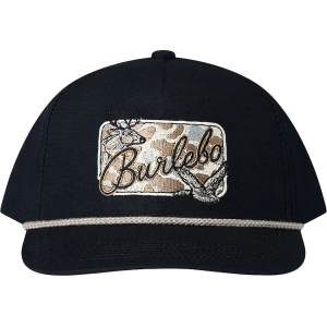 Burlebo Men's Camo Patch Hat Black One Size Fits Most - Burlebo