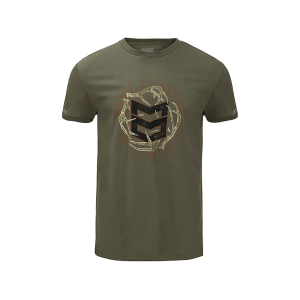 MTN OPS Men's Conquer Shed Short Sleeve T Shirt Military Green Large