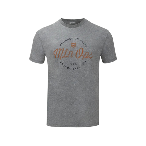 MTN OPS Men's Foundation Short Sleeve T Shirt Heather Gray 2XL
