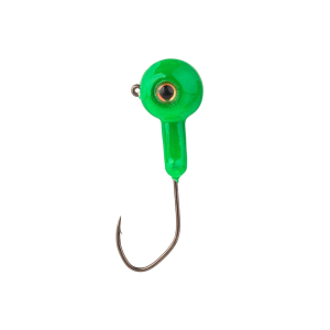 MR. CRAPPIE XL Stiletto 1/8oz Round Ball Jighead Limetreuse