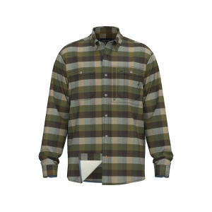 ORVIS Men's Flat Creek Tech Flannel Shirt Tarragon/Moss Medium