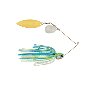 BOOYAH Covert Spinnerbait 1/2oz White Chartreuse Blue #4.5 GOLD WIL #3.5 NIC COL