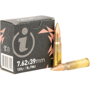 Igman 7.62x39mm Ammo 123 Grain Full Metal Jacket Box of 15 - Igman