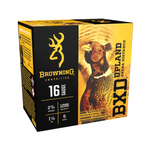 wning BXD Upland 16 Gauge 2-3/4 #6 Nickel Plated Lead Shot 1-1/8 Oz Case Of 250 (10 Boxes Of 25) Ammo