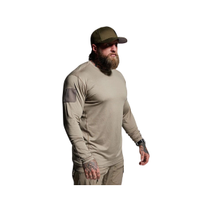 BORN PRIMITIVE Men's Range Long Sleeve Crew Neck Shirt Desert Tan 2XL
