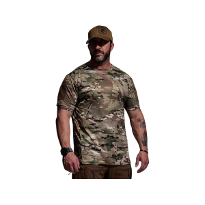 BORN PRIMITIVE Men's Range Short Sleeve Crew Neck T Shirt Multicam Large