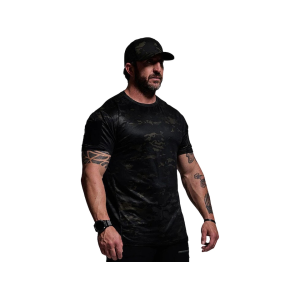 BORN PRIMITIVE Men's Range Short Sleeve Crew Neck T Shirt Black Multicam 2XL