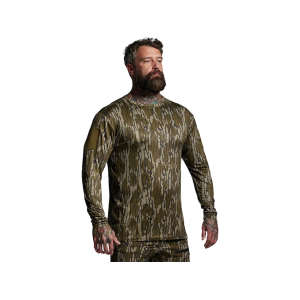 BORN PRIMITIVE Men's Range Long Sleeve Crew Neck Shirt Mossy Oak Original Bottomland Medium