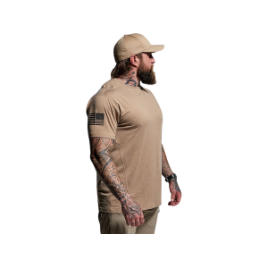 BORN PRIMITIVE Men's Range Flag Short Sleeve Crew Neck T Shirt Brown XL