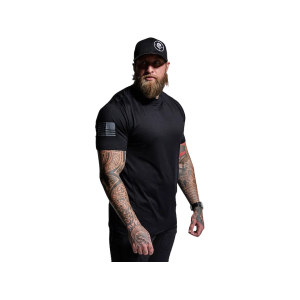 BORN PRIMITIVE Men's Range Flag Short Sleeve Crew Neck T Shirt Black Medium