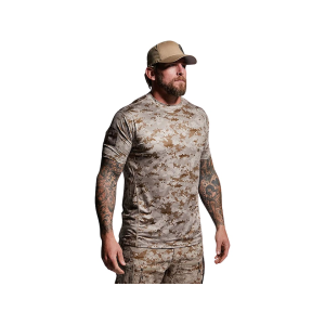 BORN PRIMITIVE Men's Range Short Sleeve Crew Neck T Shirt Desert Digital Camo Large