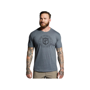 BORN PRIMITIVE Men's American Original Short Sleeve Crew Neck T Shirt Heavy Metal Medium