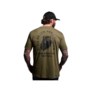 BORN PRIMITIVE Men's Tactical Reaper Short Sleeve Crew Neck T Shirt Tactical Green Large