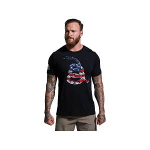 BORN PRIMITIVE Men's Gadsden Flag Short Sleeve Crew Neck T Shirt USA Large