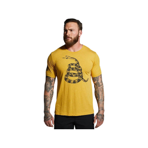 BORN PRIMITIVE Men's Gadsden Flag Short Sleeve Crew Neck T Shirt Mustard 2XL