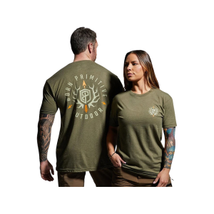 BORN PRIMITIVE Men's Outdoor Emblem T Shirt Tactical Green XL