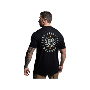 BORN PRIMITIVE Men's Outdoor Emblem T Shirt Black 2XL