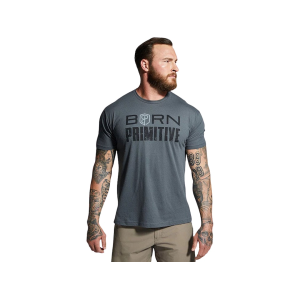 BORN PRIMITIVE Men's Brand Short Sleeve Crew Neck T Shirt Heavy Metal XL