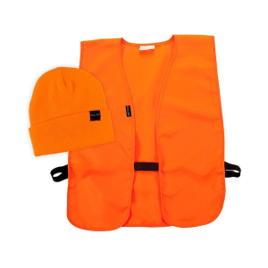 Allen Blaze Orange Stocking Beanie and Vest Combo One Size Fits Most - Allen