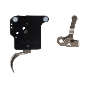 Rifle Basix Rifle Trigger Remington 700, 7, 40X with Safety and Bolt Release 8 oz to 1-1/2 lb Post-2006 Silver - Rifle Basix