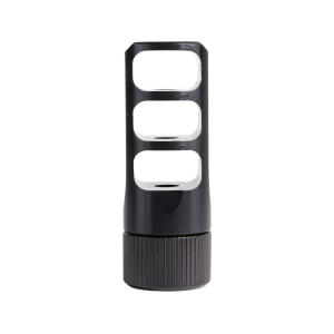 Faxon Gunner 3-Port Muzzle Brake 450 Bushmaster, 458 Socom 11/16"-24 Thread Steel Nitride - Faxon