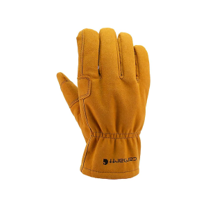 CARHARTT Men's Open Cuff Work Gloves Brown Medium