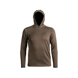 SCENT-LOK Men's Climafleece Hooded Base Layer Shirt Hickory Medium