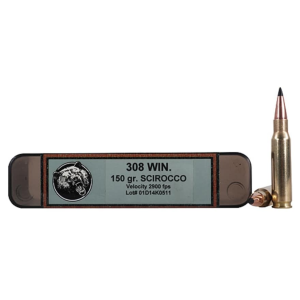 Grizzly Cartridge Trophy Grade 308 Winchester 150 Grain Swift Scirocco II Polymer Tip Boat Tail Box Of 20 zzly Cartridge Trophy Grade 308 Winchester 150 Grain Swift Scirocco II Polymer Tip Boat Tail Box Of 20 Ammo