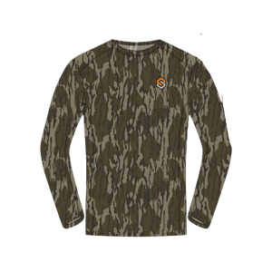 SCENT-LOK Men's Featherweight Long Sleeve T Shirt Mossy Oak Original Bottomland 2XL