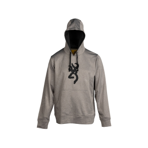 BROWNING Men's Tech Hoodie Heather Gray Large