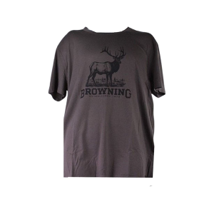 BROWNING Men's Elk Short Sleeve T Shirt Major Brown Medium