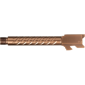 BALLISTIC ADVANTAGE Threaded Barrel for Glock 17 Gen 3-4 9mm Luger Copper Spiral Fluted