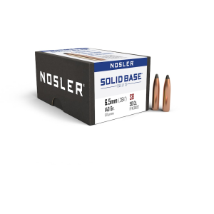 Nosler Solid Base SB-6.5mm 140g SP (50ct) Bullets 38052 - nosler
