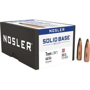 Nosler Solid Base SB-7mm 140g SP (50ct) Bullets 38056 - nosler