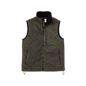 Filson Men's Tin Cloth Primaloft Vest Otter Green Large - Filson