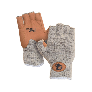 Fish Monkey Men's Wooly Fishing Fingerless Gloves Gray XXL - Fish Monkey